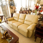 Leather Chaise Recliner Lounge setting