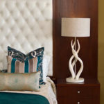 Wallpanel Headboard with Squares Pedestal