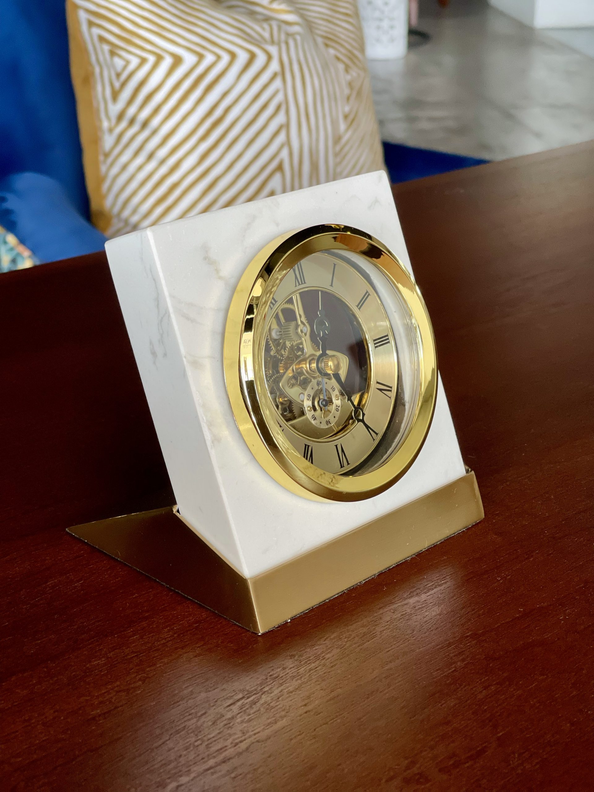 Marble Desk Clock Da Rocha